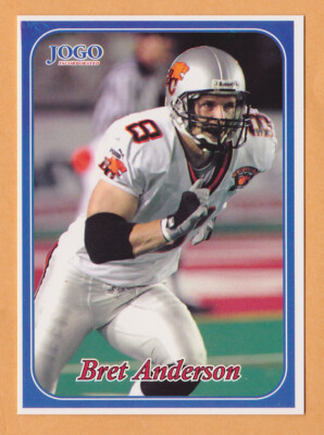 Brett Anderson 2003 Jogo CFL card #7 B.C. Lions  Simon Fraser