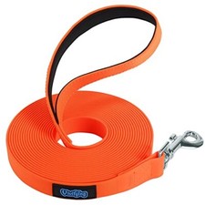 Waterproof Long Dog Leash Dog Training Leash for Outside, Durable 20ft Orange
