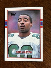 1989 Topps Football Cris Carter Rookie RC #121 Philadelphia Eagles