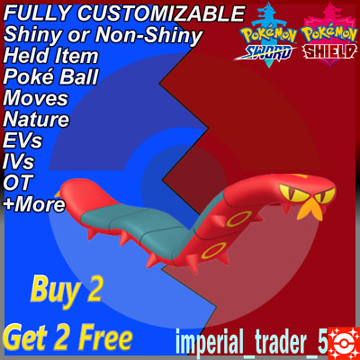 Pokémon Sword and Shield   Shiny Sizzlipede   W/ Best 6IV Customizable