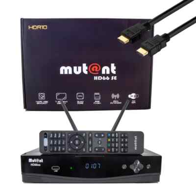 Mutant HD66 SE UHD 2160p E2 Linux mit 1x DVB-S2 & 1x DVB-C/T2 Tuner, PVR, WiFi