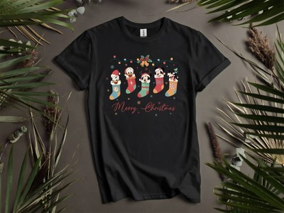 T-Shirt Frohe Weihnachten Mickey's Friends T-Shirt Männer Frauen Unisex T-Shirt I171