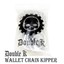 27-Inch Medieval Skull Biker Wallet Chain - Stainless Steel Key & Jean Chain With Silver Finish