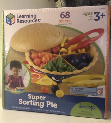 New Learning Resources Super Sorting Pie Color Math Preschool Educational Toy