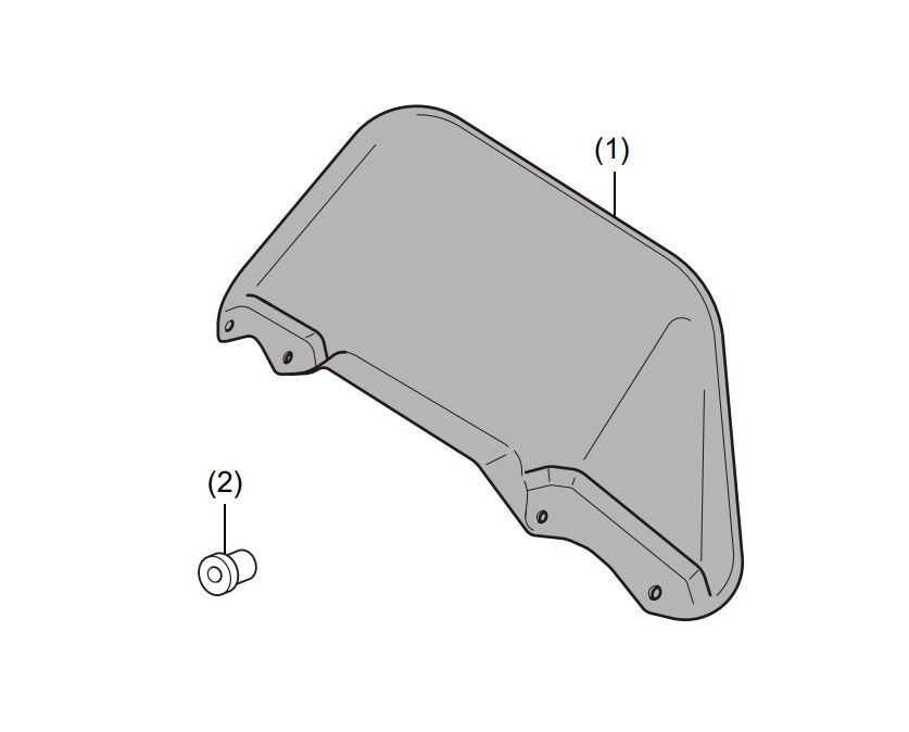 2023-2025 Genuine Honda REBEL CMX1100T Tall Windscreen 08R71-MLA