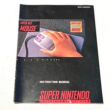 Original Super NES Mouse Instruction Booklet SNS A HM USA Manual Only RARE