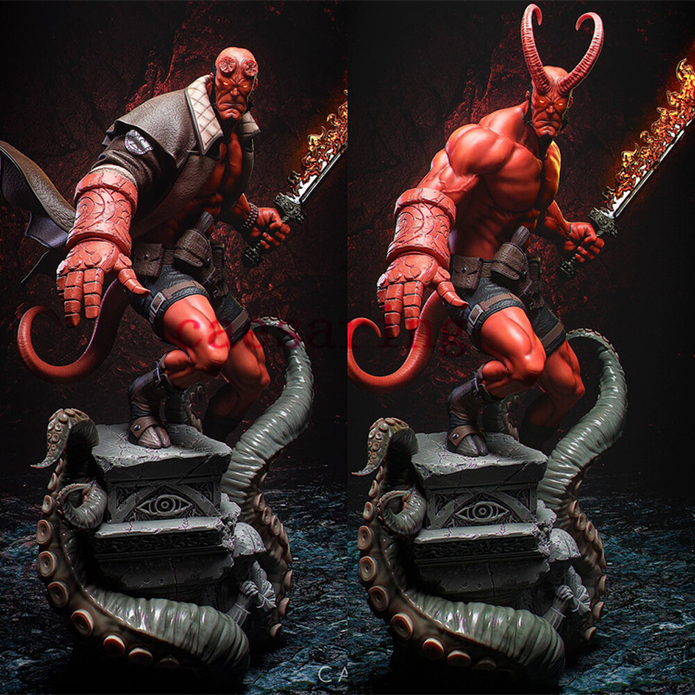 Hellboy フィギュア コート付き Hellboy 30th Anniversary Hellboy 1/12 Scale Action Figure