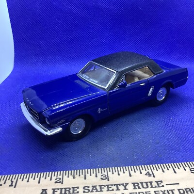 Superior 1965 FORD MUSTANG  Pullback Diecast Toy Car -Blue No SS5719 1/36