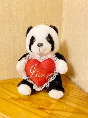 Paul Hamburg Panda Kuscheltiere Plüschtier 23 cm Herzchen I Love You