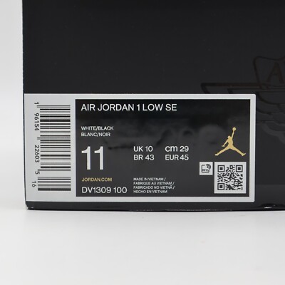 DV1309-100 Nike Air Jordan 1 Low Concord White Black (Men's) | eBay