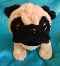 Pug Dog Plush Toy Used 8 inches long