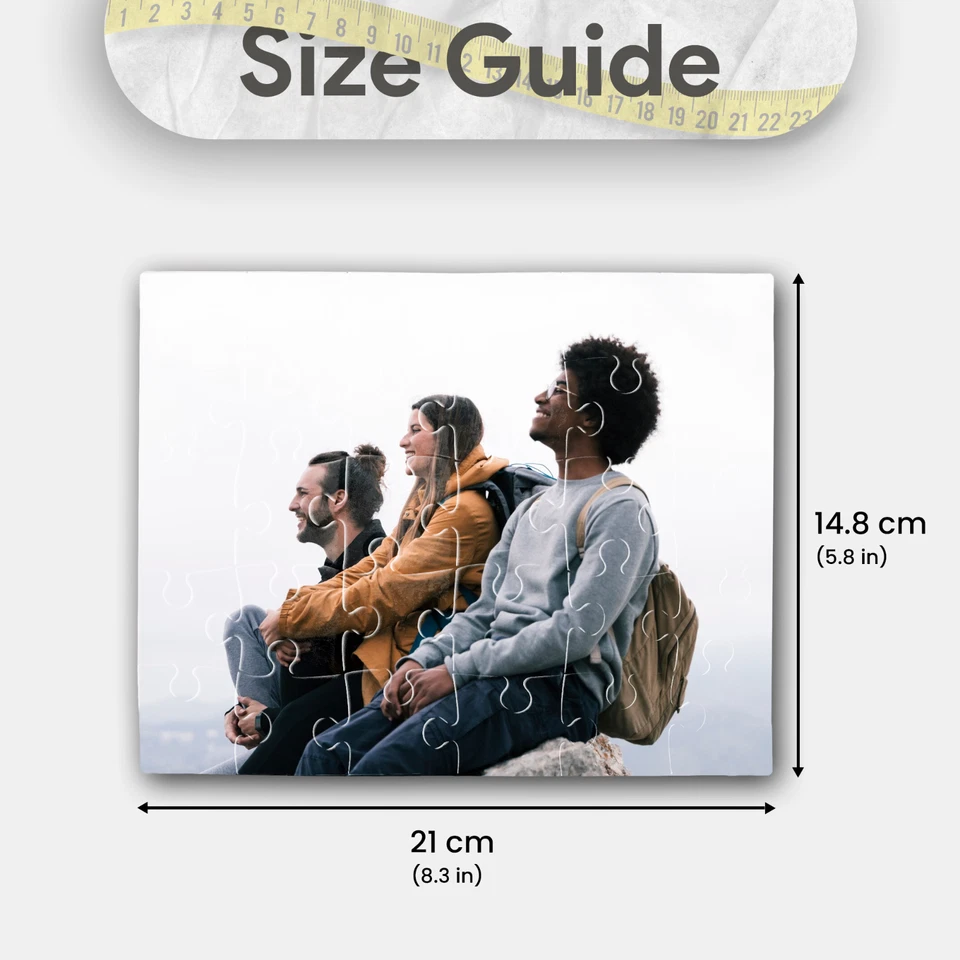 PERSONALISED Wooden MDF Jigsaw PUZZLE, 30 Pieces A5+ sized with your PHOTO / TXT - Image 2 of 4