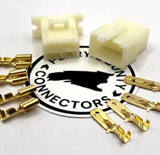 4 Pin Honda Connector Set 1/4" .250 6.3mm Rectifier Vintage Autos Motorcycle