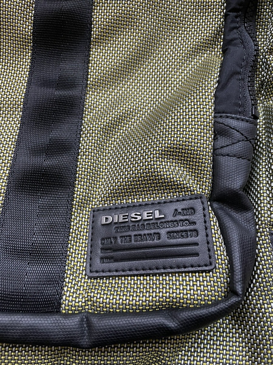 【DIESEL】large Logos backpack Women's Logos L-Large backpack in recycled nylon | Black