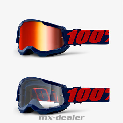 100 % Prozent Brille Strata2 Masego Blau Motocross Enduro Downhill MTB DH 