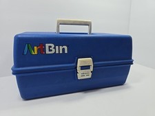 VTG ArtBin Storage Case Blue Tackle Box For Art Supplies Two-Tier Model 8299 USA