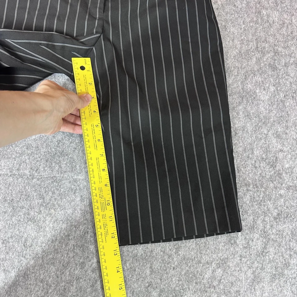 Pantalones Cortos Express Para Mujer 2 Negros Rayas Editor Bermudas Vestido Carrera Trabajo y2k Foto 3 de 4