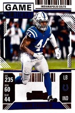 2024 Panini Contenders - Zaire Franklin #44 Red Game Ticket Colts