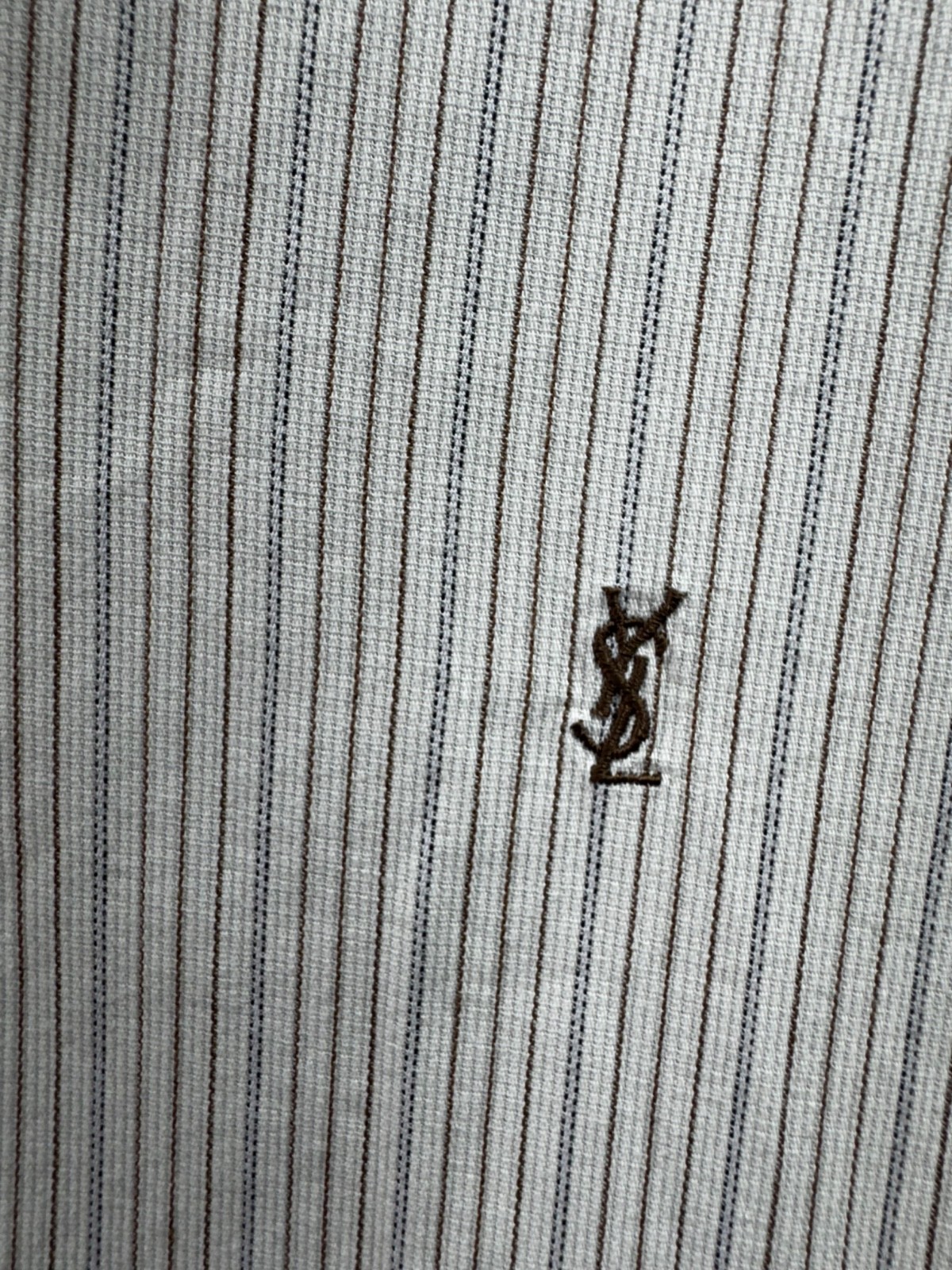 Yves Saint Laurent camicia a righe con bottoni uomo taglia M