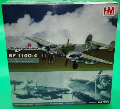 Hobbymaster Air Power Series BF 110G-4 ''3C+LB Stab I/NJG ''Shark Mouth'' 1:72