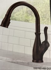 Delta Leland Pull-Down Kitchen Faucet 19978Z-RB-DST Venetian Bronze