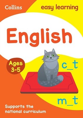 English Ages 3-5: Prepare for School with Easy Home Learning by Collins Easy Lea