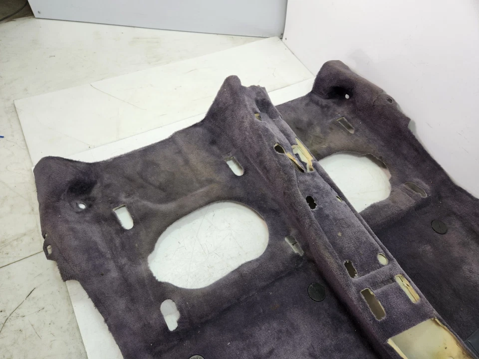 ✅ 97-04 OEM Porsche Boxster 986 Cubierta de panel de tapicería de alfombra de piso delantero negro NOTA* Foto 4 de 4