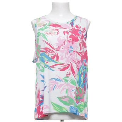 Chaus, Tank­top, Größe: XL, Weiß/Mehrfarbig, Elasthan/Polyester, Blumen #BpE