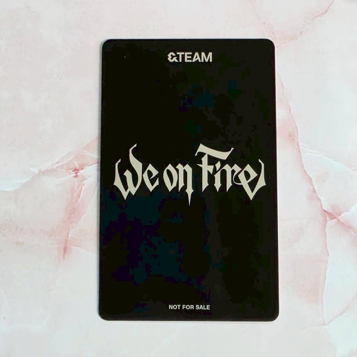 &TEAM We on Fire 3rd EP JAPAN SPECIAL Official Photocard andteam