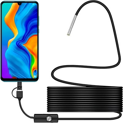 Endoscope 5M USBC HD for Android, 3.9 mm Endoscope Camera with LED Waterproof, ...