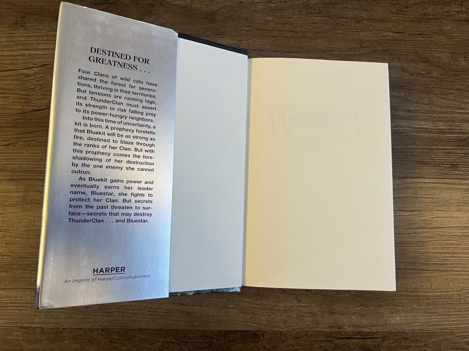 Warriors Super Edition: Bluestar's Prophecy - Hardcover - VERY GOOD