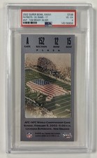 2002 Super Bowl XXXVI Ticket PSA Graded 4 - FRD