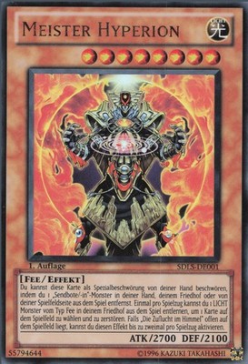YuGiOh Meister Hyperion (V.1) SDLS-DE001 Ultra Rare Poor 1st