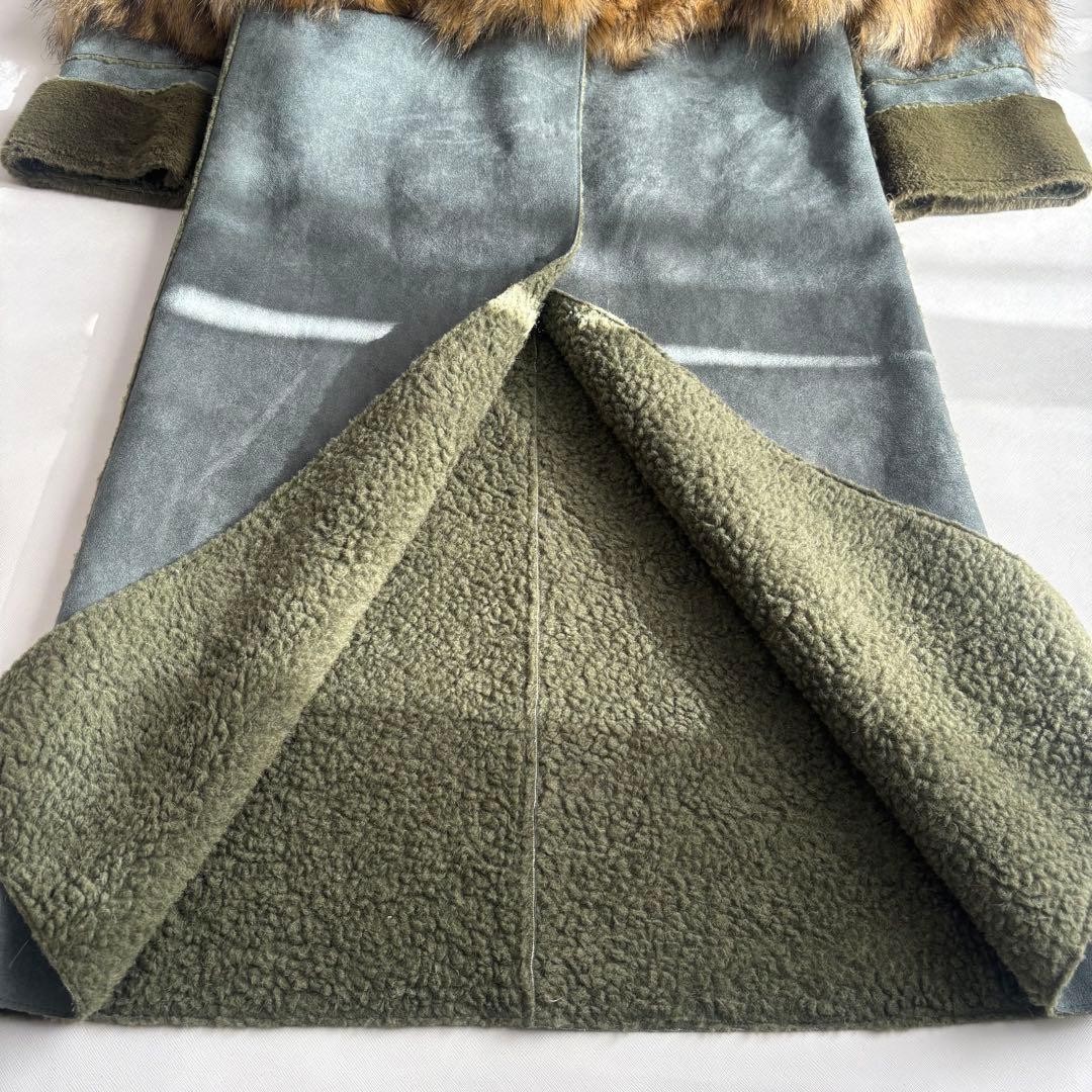 AMERI FUR DOCKING MOUTON COAT Green - image 8