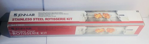 JENN-AIR Stainless Rotisserie Kit #58650 Heavy Duty Electric Motor & Kit - Picture 4 of 5