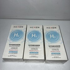3 Sealed H2XEN Molecular Hydrogen Raspberry Supplement, 60 Tabs Each