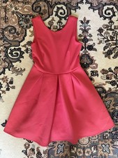 ASOS Coral Skater Dress Size 6 2010s Boho Indie Tumblr Casual Day Mini Summer