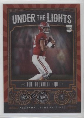 2020 Panini Legacy Under the Lights Ruby 10/50 Tua Tagovailoa Rookie RC uk2