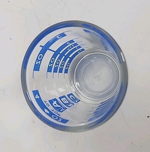 Vintage Libbey ABC Liquors 4 oz vetro di misurazione vetro shot glass. g - Foto 6 di 7