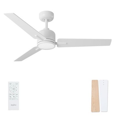 52 inch Ceiling Fans with Lights and Remote, Dimmable 3 Color temperatures LE...