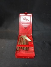 Snap On Tools AWM110DHK 11 piece Metric Hex Key Set 2mm-12mm Allen (missing 4)