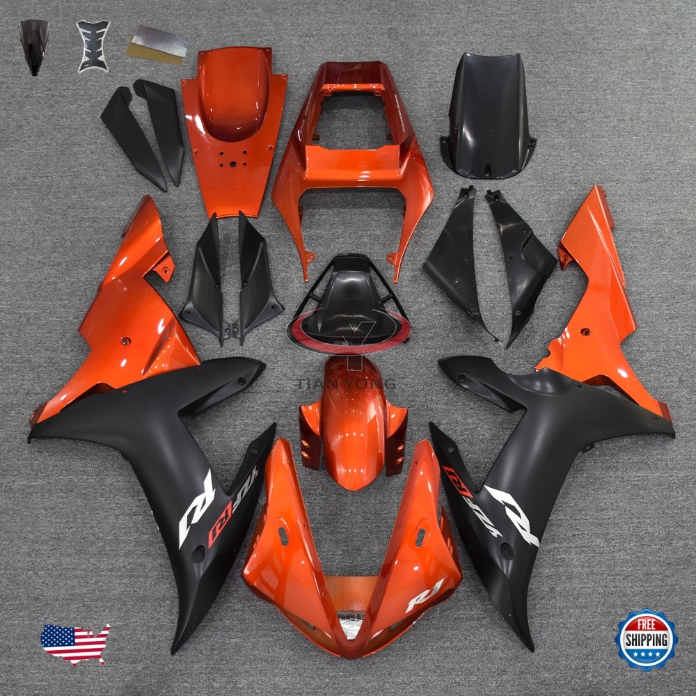 Fairing Red Black Injection ABS Fit for Yamaha 2000 2001 YZF R1 ABS Plastics