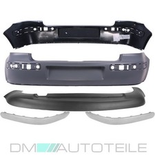 Stoßstange hinten grundiert incl.Leisten+Spoiler Komplett passt für VW Golf 4 IV
