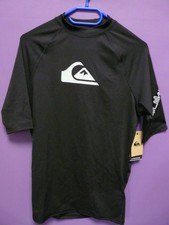 Quiksilver All Time Kurzärmliger Rashguard T-Shirt UPF 50 für Männer black Gr.L