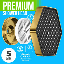 Luxury Filtered Shower Head  High Pressure Rain Showerhead with Filter for