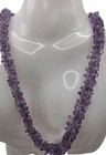 Vintage Amethyst Chip Necklace 13 Inches With Twist Closure — photo 1