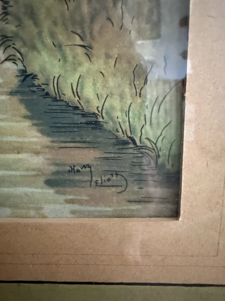 Lithographie Ancienne Harry Eliott (1882/1959) - Photo 3/3