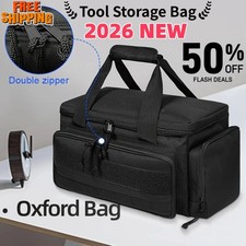 14" Heavy Duty Tactical Tool Bag Non-Slip Base Durable Portable Tool Storage UK
