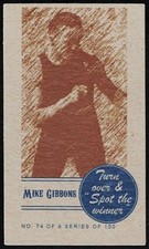 MIKE GIBBONS - 2011 'SPOT THE WINNER' Card #74 - AMERICAN MIDDLEWEIGHT CHAMPION
