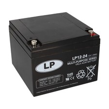 Landport Bleiakku 12V 24Ah AGM Batterie NSA LP12-24 T12 VdS wie 26Ah und 24Ah